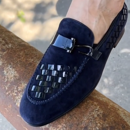 Designer Hooked Plaid Loafers