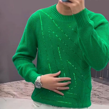 New Men's Sequin Sweater