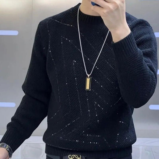 New Men's Sequin Sweater