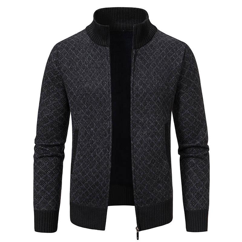 B228 Dapperkick Jacquard Knitted Sweater Jacket