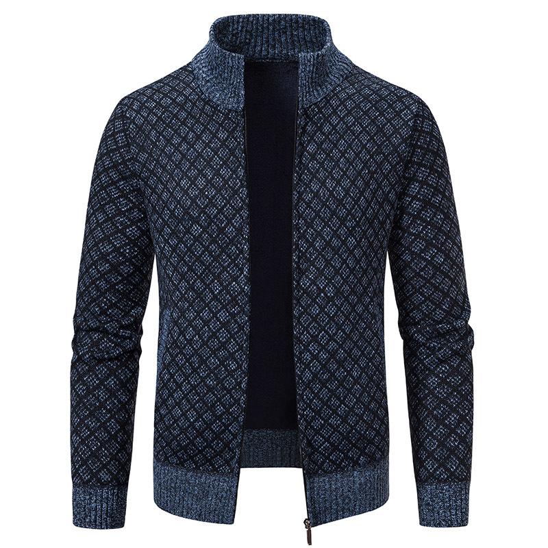 B228 Dapperkick Jacquard Knitted Sweater Jacket