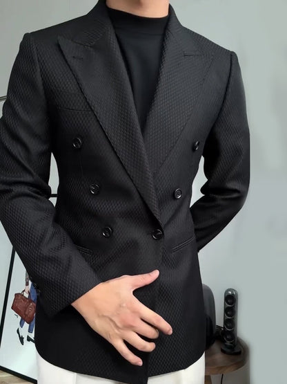 NS1012 Slim-fit Black Blazer