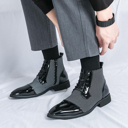 Plaid Casual Martin Boots