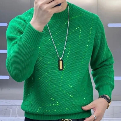 New Men's Sequin Sweater