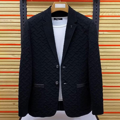 DK92501 Men's unique textured casual jacket