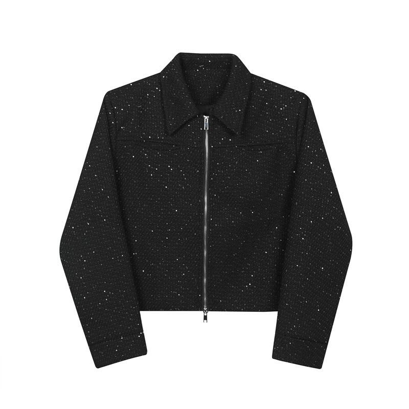 N112101 High Street Short Sequin Jacket