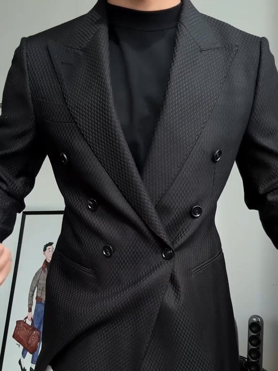 NS1012 Slim-fit Black Blazer