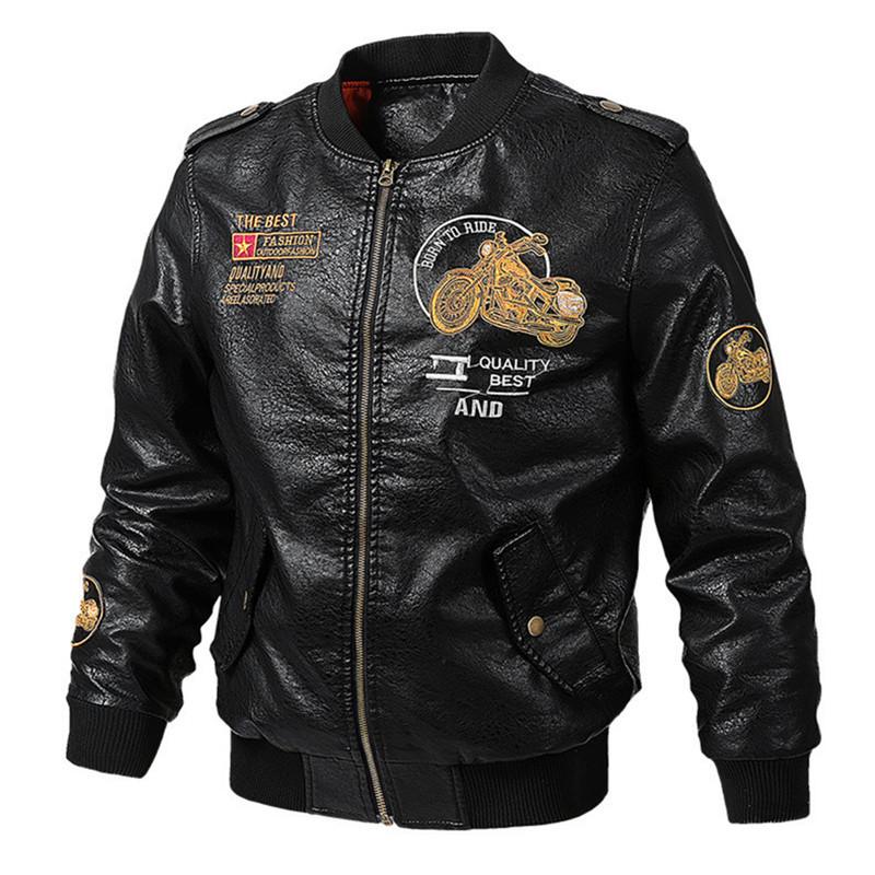 2022 autumn and winter new men's leather jackets