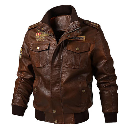 2022 autumn and winter new men's leather jackets