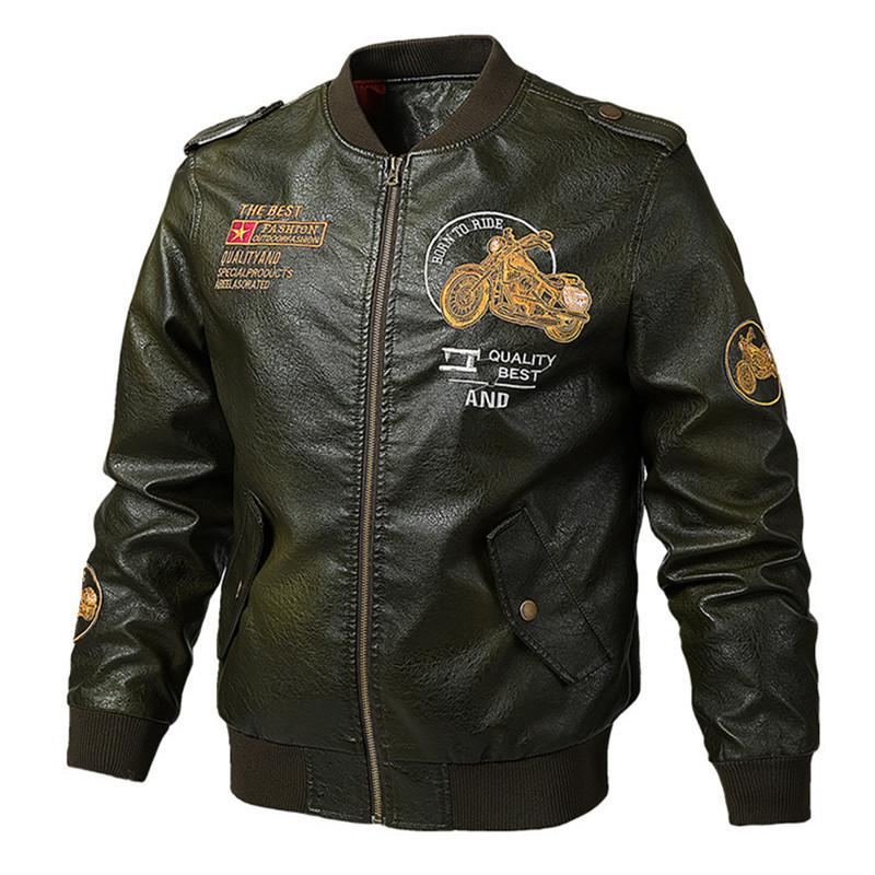 2022 autumn and winter new men's leather jackets