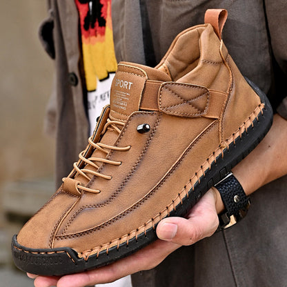 Vintage Outdoor Workwear Stitched Men's Shoes