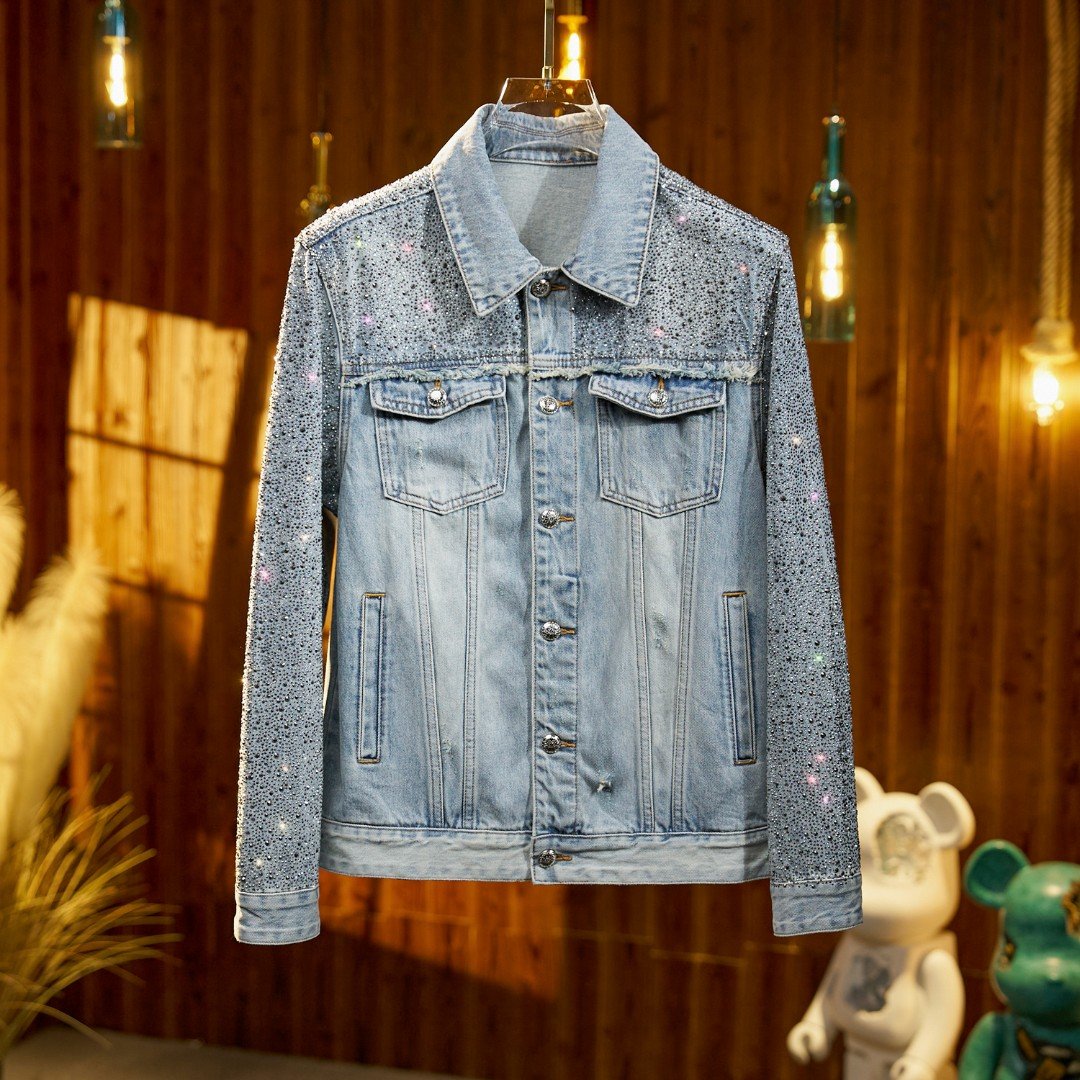 Dapperkick Blue Gypsophila Denim Jacket