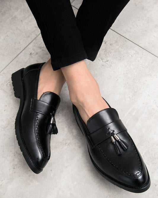 Casual Simple Tassel Loafers