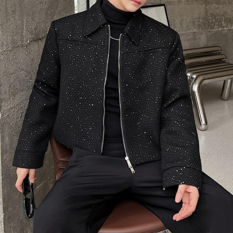 N112101 High Street Short Sequin Jacket