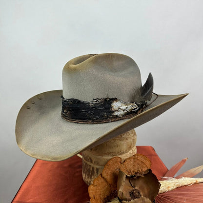 Ribbon Trimmed Pure Wool Cowboy Felt Hat