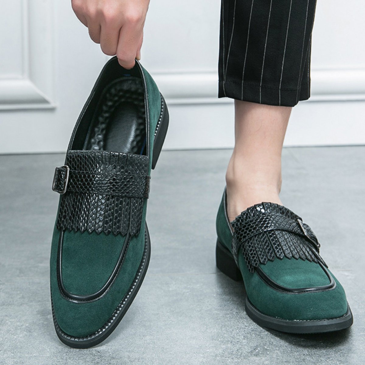 Retro Buckle Loafers