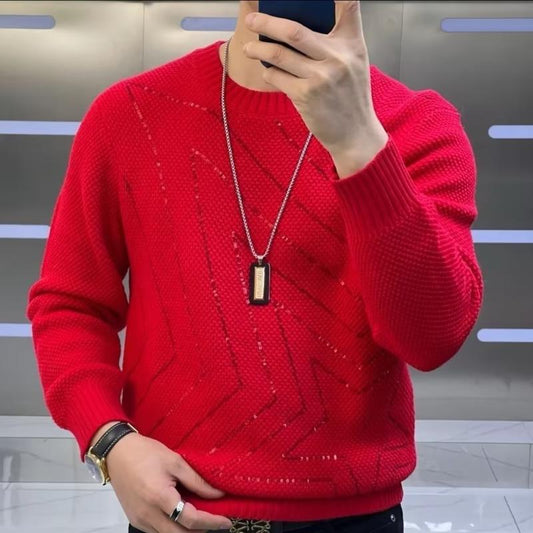 New Men's Sequin Sweater