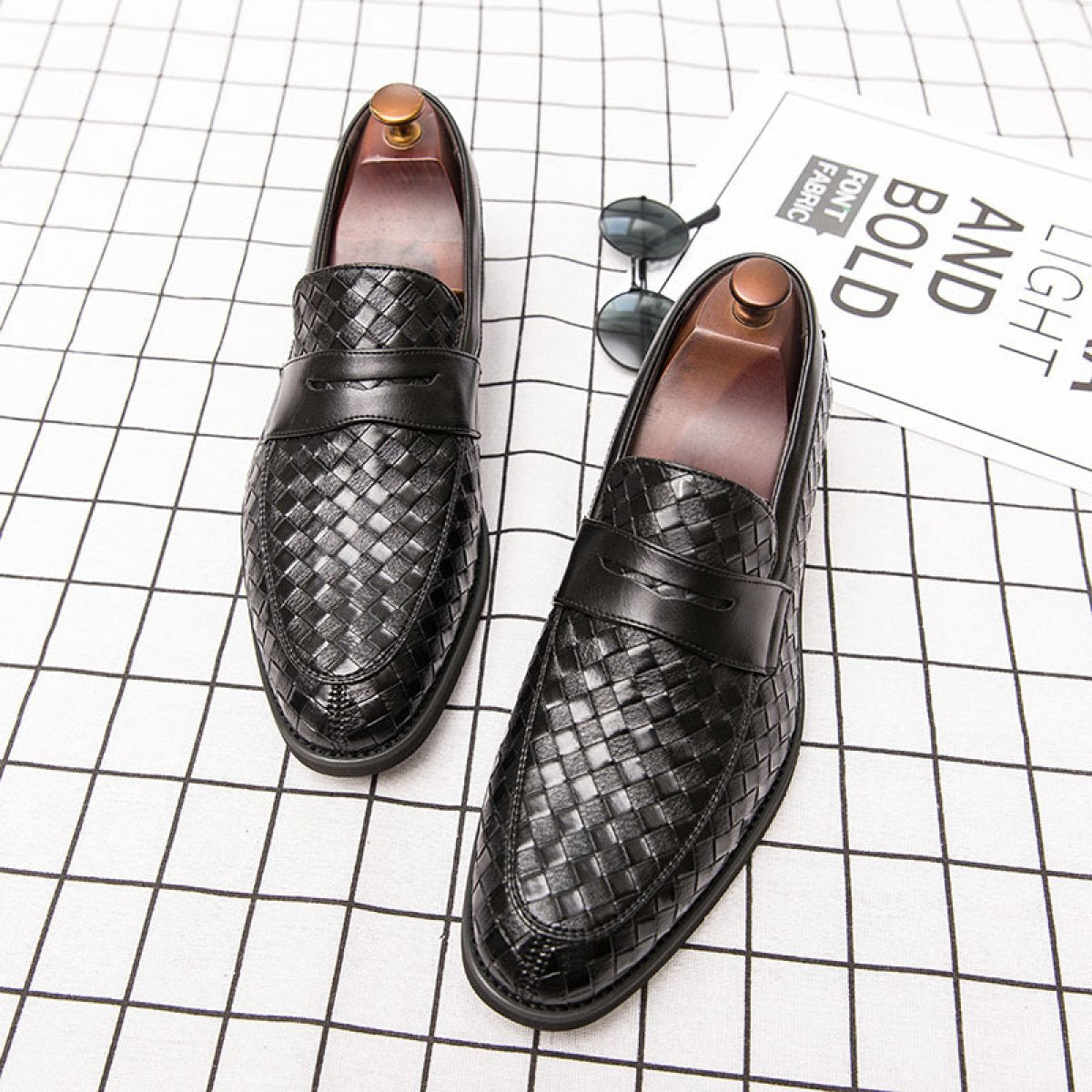 Casual Business Woven Loafers