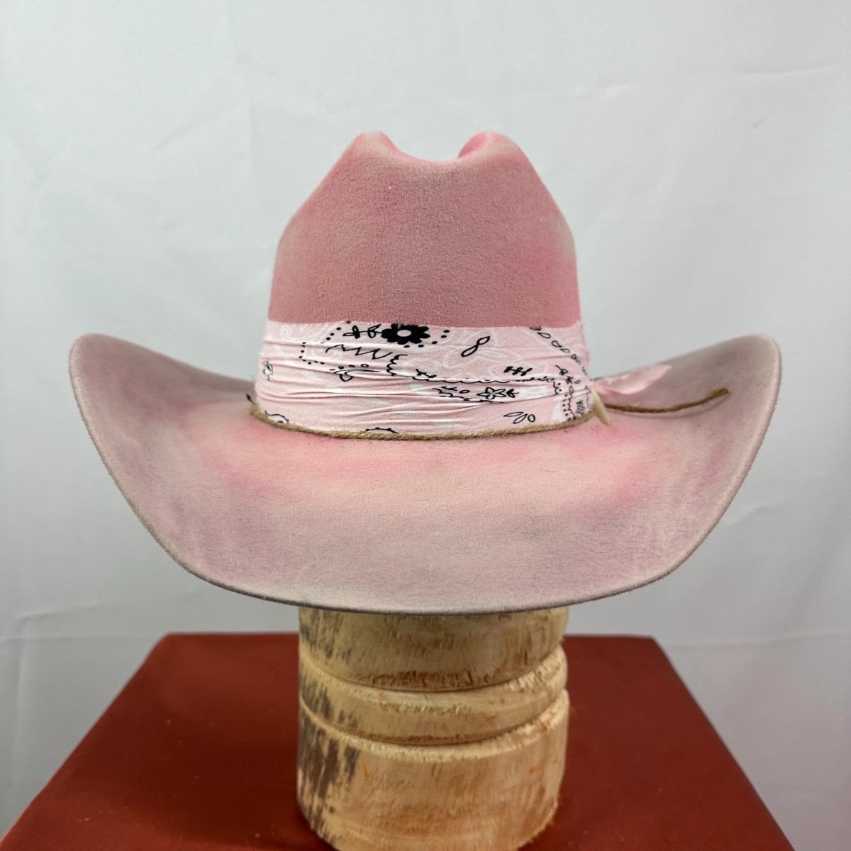 Ribbon Trimmed Pure Wool Cowboy Felt Hat