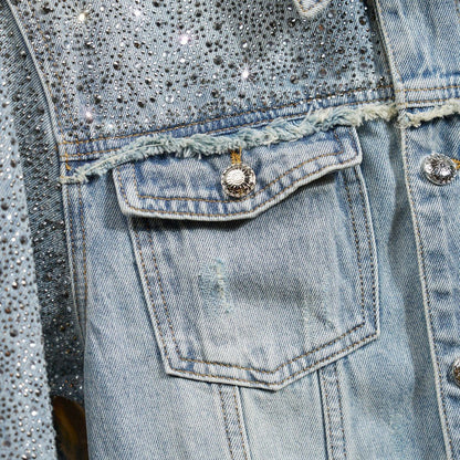 Dapperkick Blue Gypsophila Denim Jacket