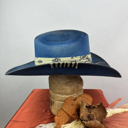 Ribbon Trimmed Pure Wool Cowboy Felt Hat