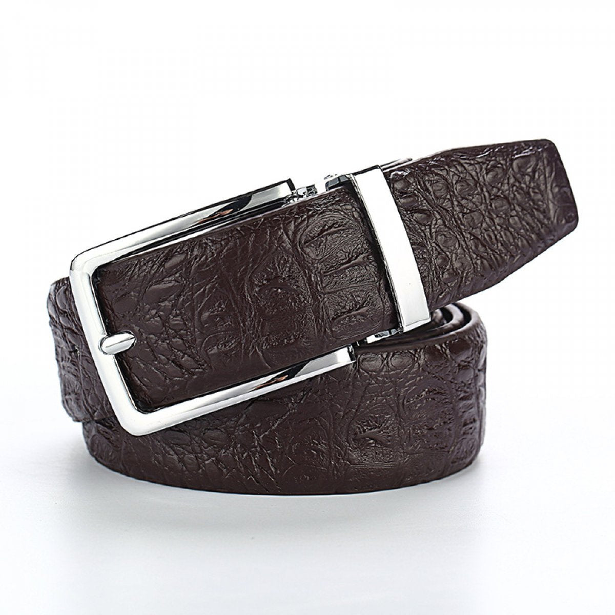 Business Pin Buckle Textured Belt