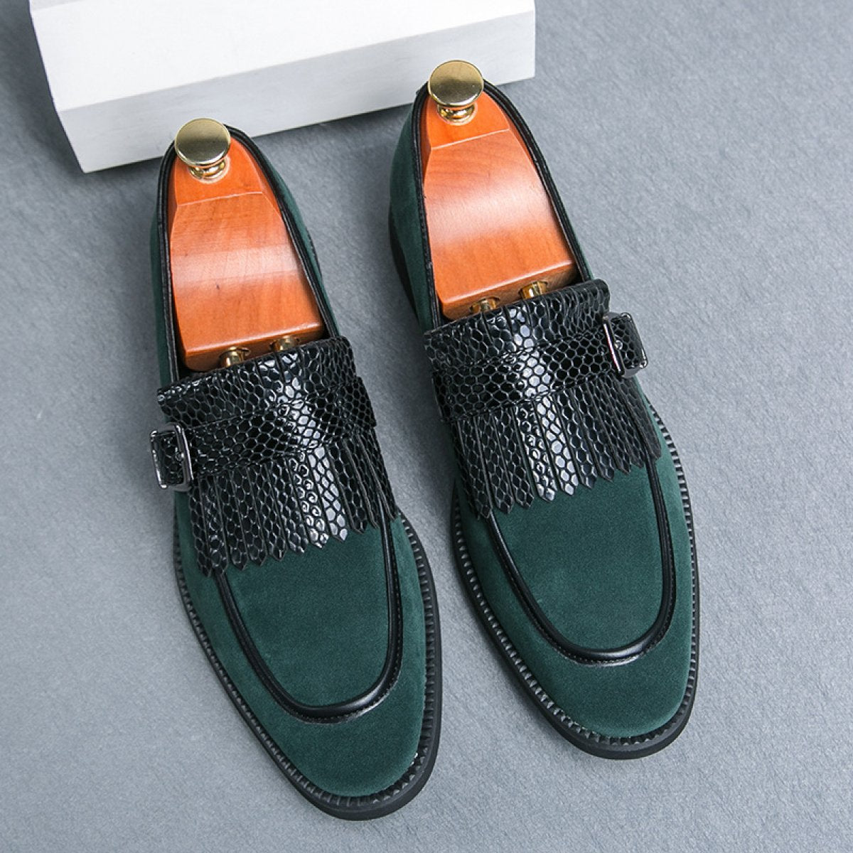 Retro Buckle Loafers