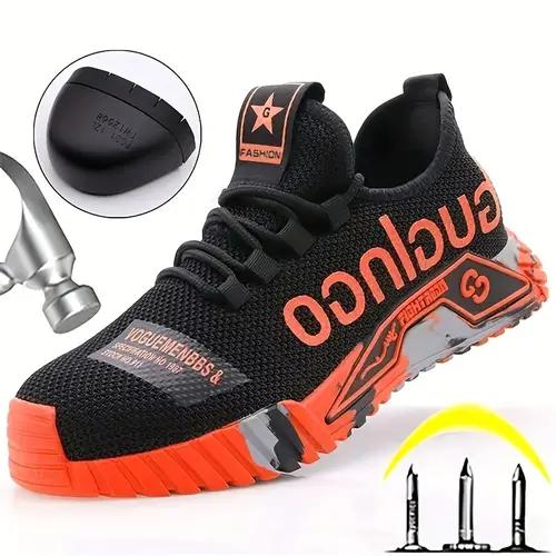 TX-20 Men's Anti-smash Non-Slip Breathable Work Safety Shoes